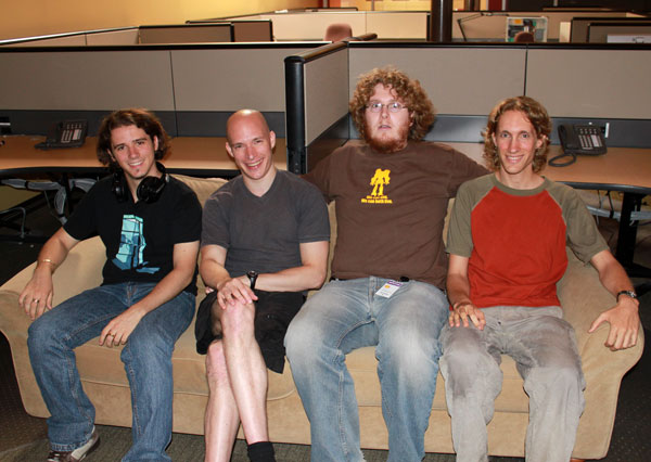 team on couch